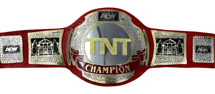 AEW TNT Red Championship Replica Title Belt