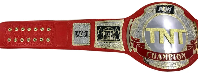 AEW TNT Red Championship Replica Title Belt