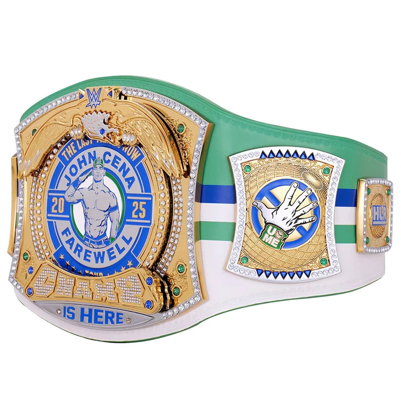 John Cena Farewell Tour 2025 Dallas Spinner Championship Replica Title Belt