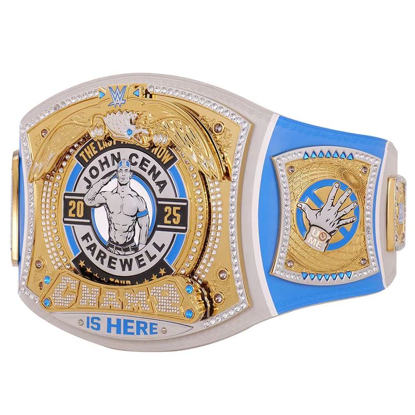 John Cena Farewell Tour 2025 Grand Rapids Spinner Championship Replica Title Belt