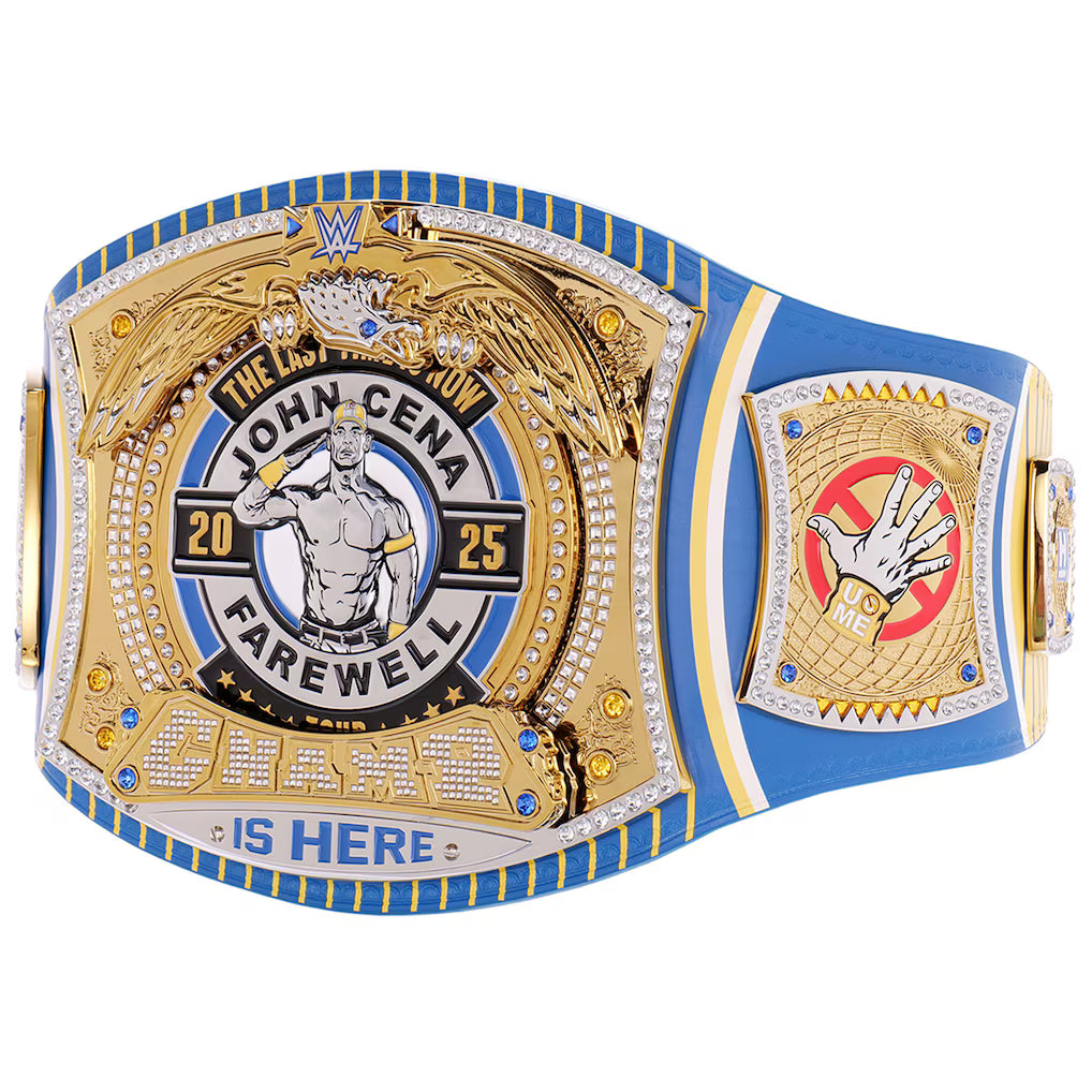 John Cena Farewell Tour 2025 Indianapolis Spinner Championship Replica Title Belt