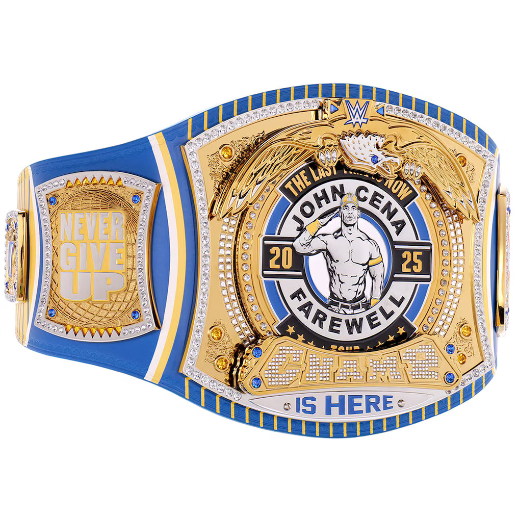 John Cena Farewell Tour 2025 Indianapolis Spinner Championship Replica Title Belt