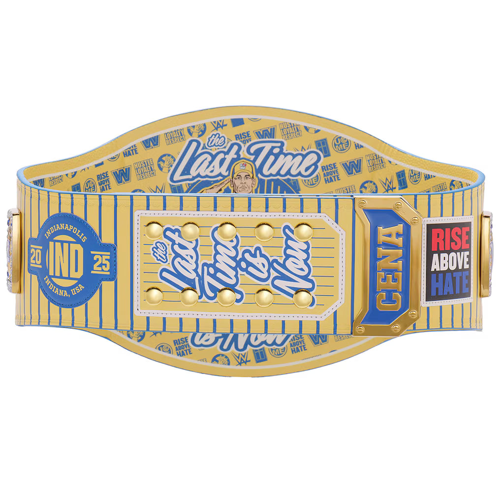 John Cena Farewell Tour 2025 Indianapolis Spinner Championship Replica Title Belt