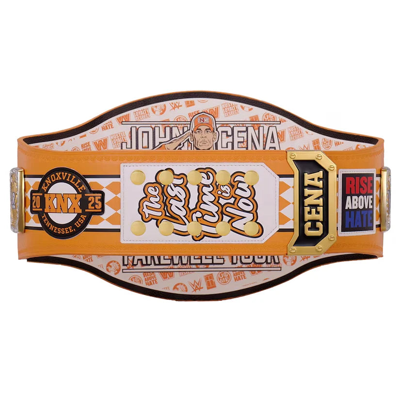 John Cena Farewell Tour 2025 Knoxville Spinner Championship Replica Title Belt