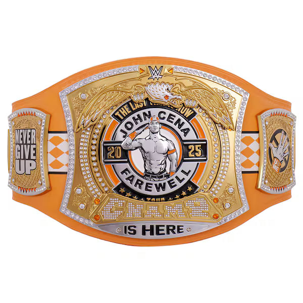 John Cena Farewell Tour 2025 Knoxville Spinner Championship Replica Title Belt