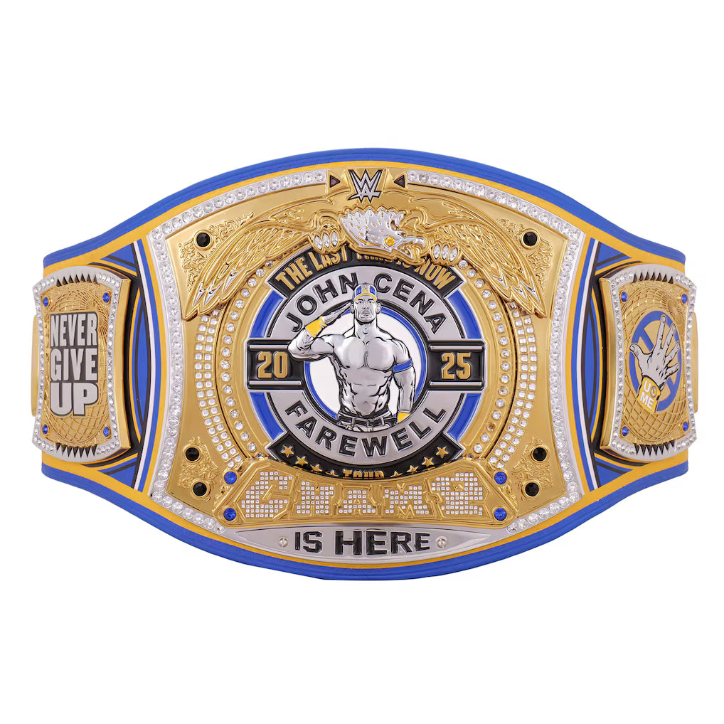 John Cena Farewell Tour 2025 Money In The Bank Los Angeles Spinner Championship Replica Title Belt