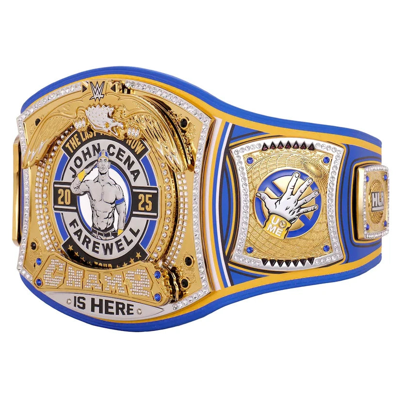 John Cena Farewell Tour 2025 Money In The Bank Los Angeles Spinner Championship Replica Title Belt