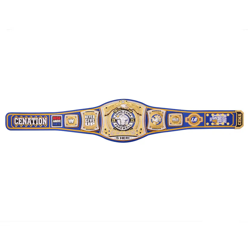 John Cena Farewell Tour 2025 Money In The Bank Los Angeles Spinner Championship Replica Title Belt