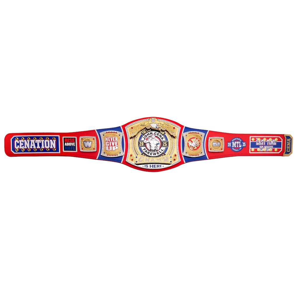 John Cena Farewell Tour 2025 Montreal Spinner Championship Replica Title Belt