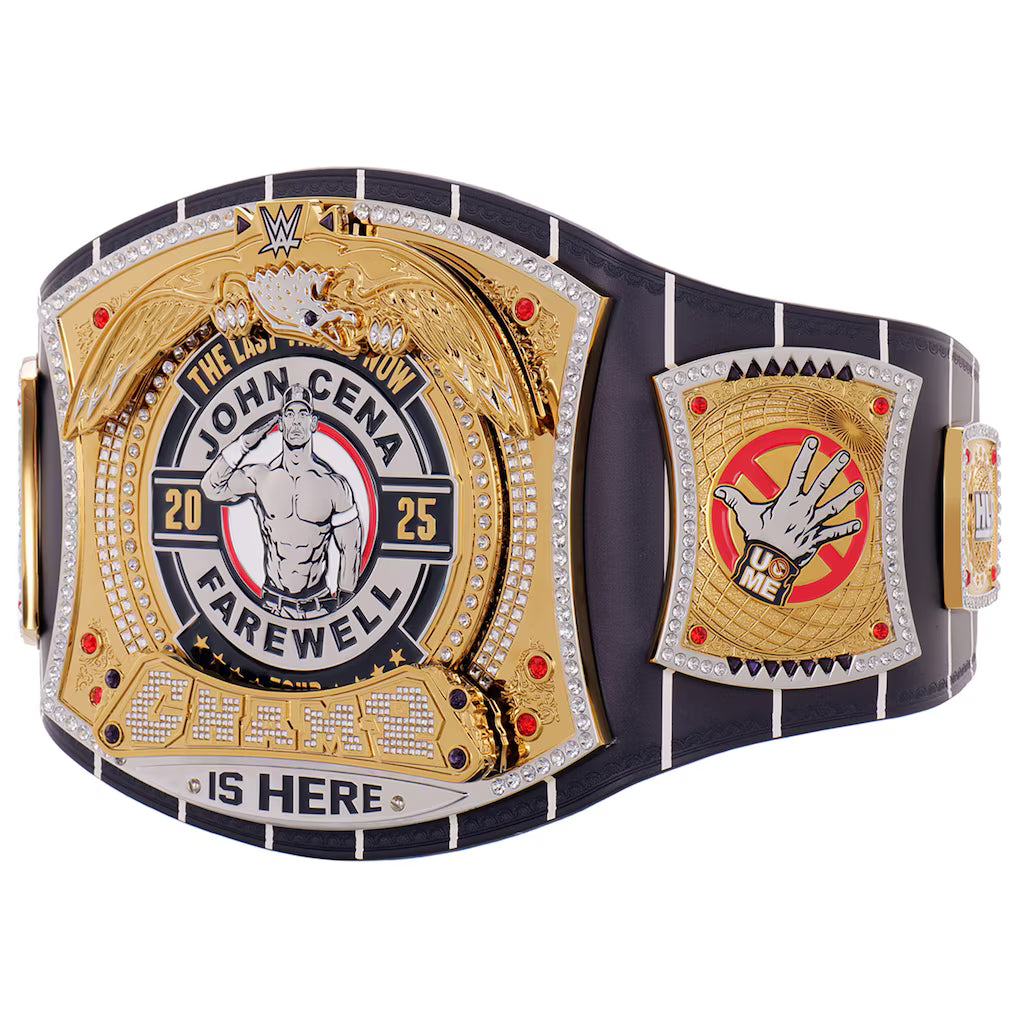 John Cena Farewell Tour 2025 NYC Spinner Championship Replica Title Belt