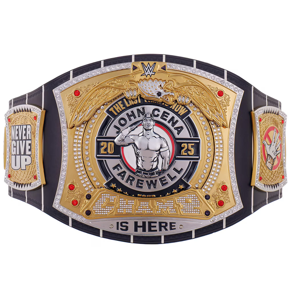 John Cena Farewell Tour 2025 NYC Spinner Championship Replica Title Belt