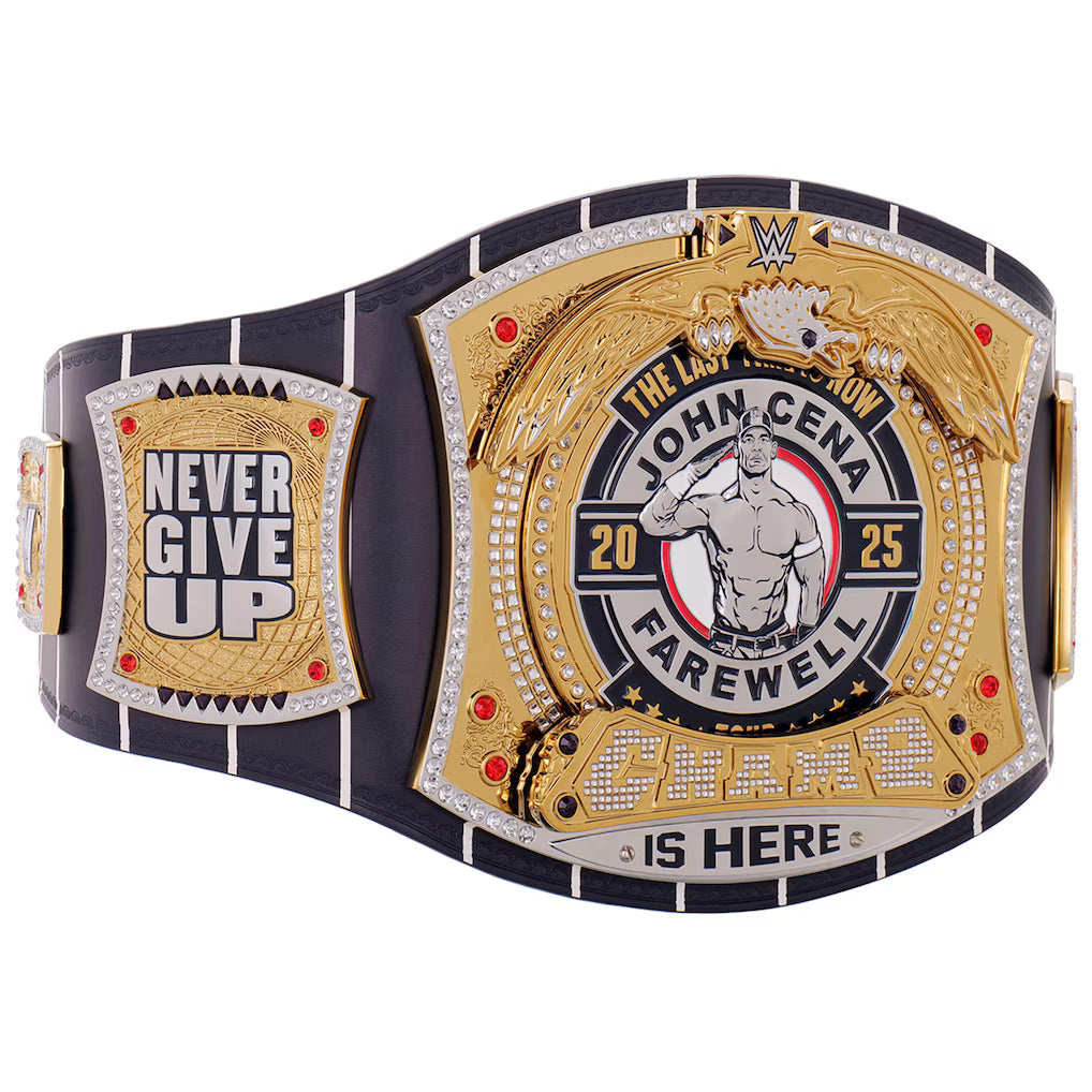 John Cena Farewell Tour 2025 NYC Spinner Championship Replica Title Belt