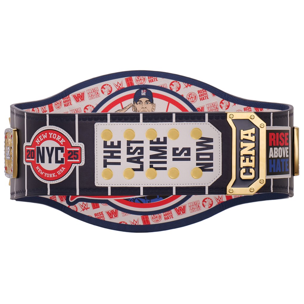 John Cena Farewell Tour 2025 NYC Spinner Championship Replica Title Belt