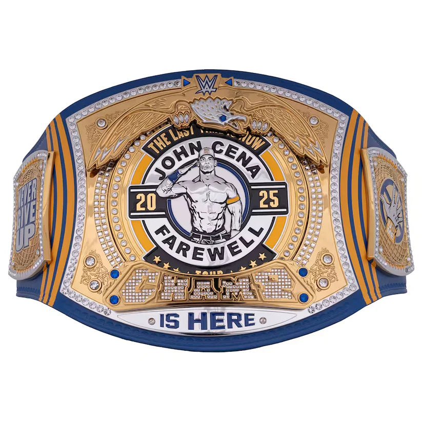 John Cena Farewell Tour 2025 Dayton Spinner Championship Replica Title Belt