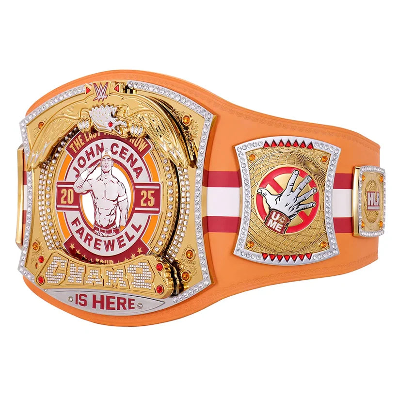 John Cena Farewell Tour 2025 Tampa Spinner Championship Replica Title Belt