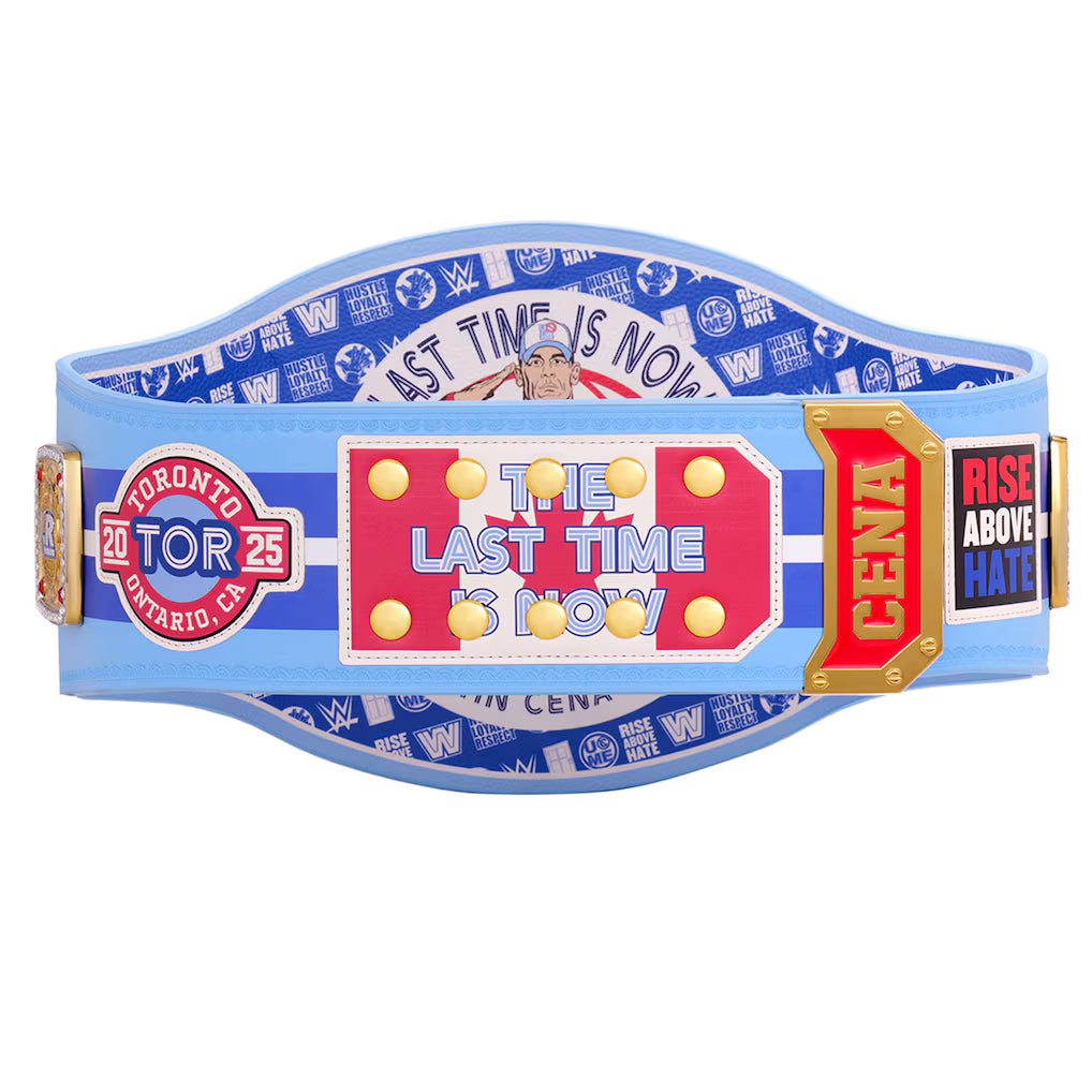 John Cena Farewell Tour 2025 Toronto Spinner Championship Replica Title Belt