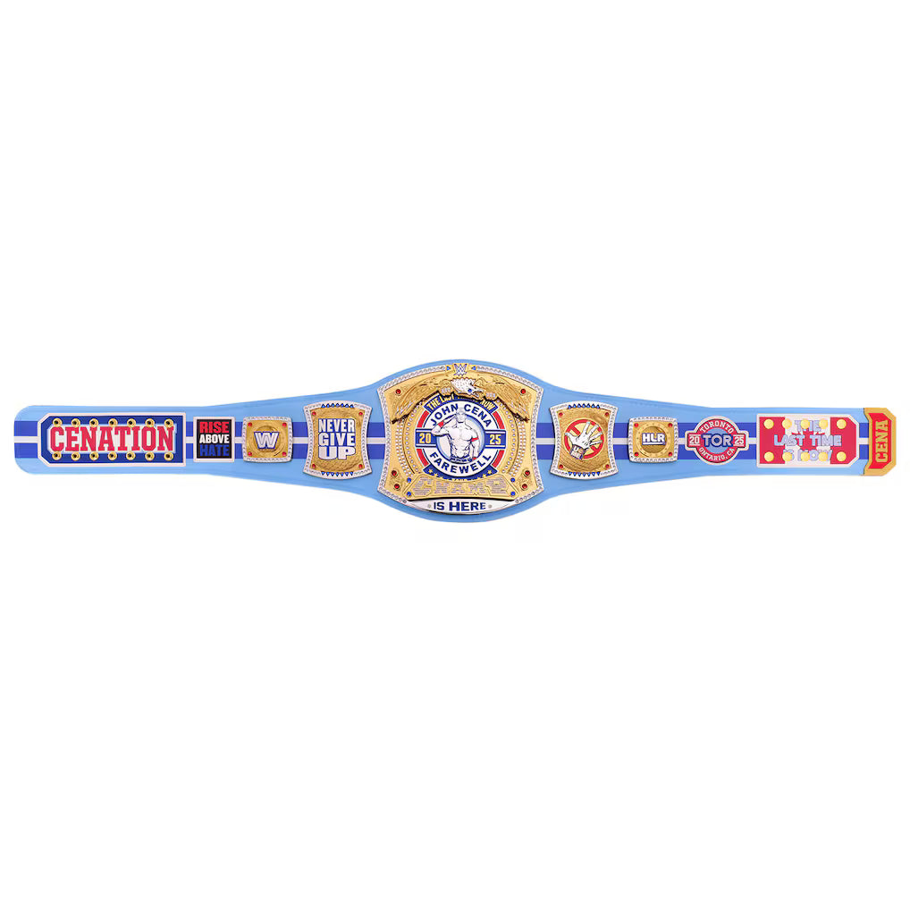 John Cena Farewell Tour 2025 Toronto Spinner Championship Replica Title Belt