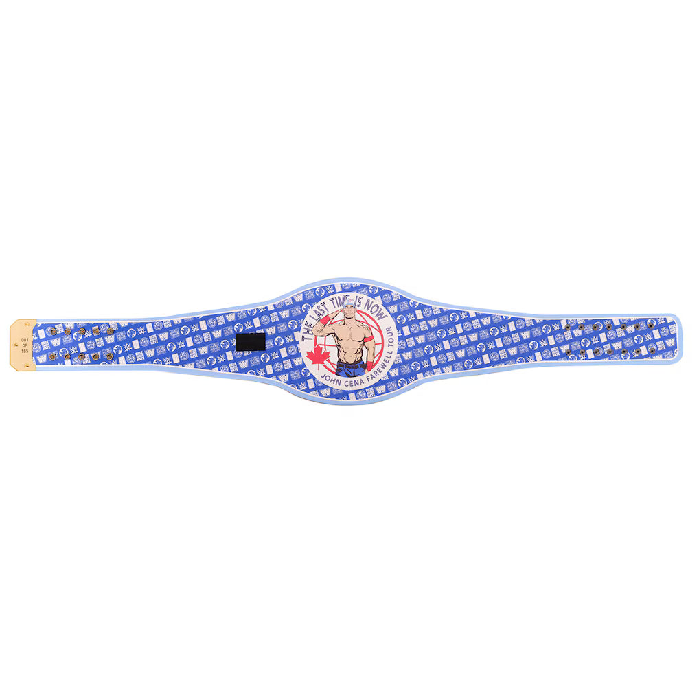 John Cena Farewell Tour 2025 Toronto Spinner Championship Replica Title Belt