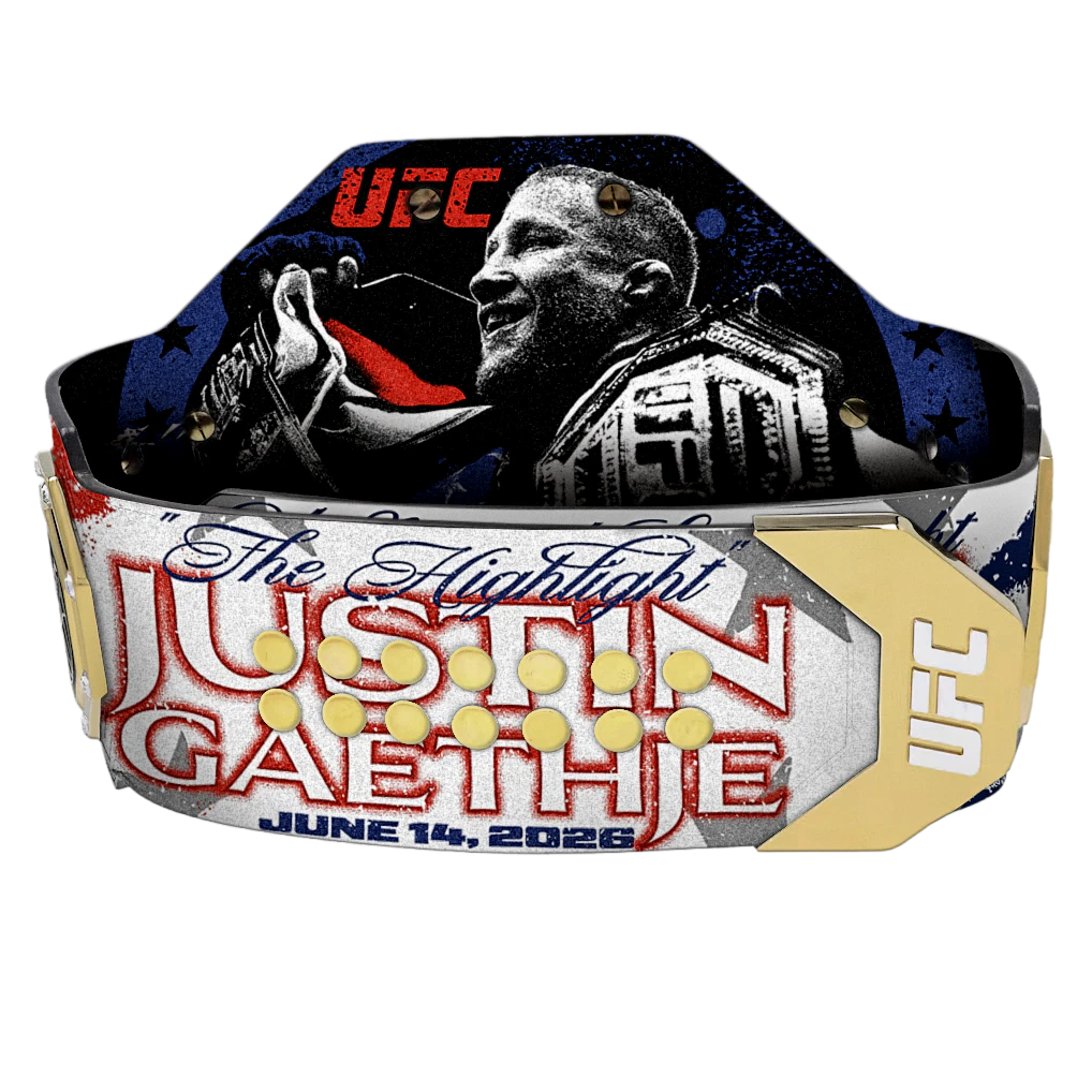 Justin Gaethje UFC Legacy Custom Replica Title Belt