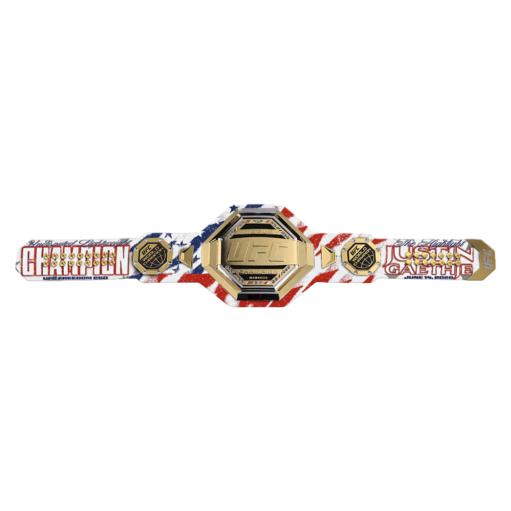 Justin Gaethje UFC Legacy Custom Replica Title Belt