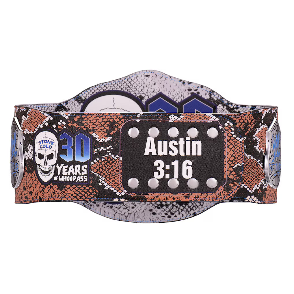 Stone Cold Steve Austin Limited Edition 30 Years Signature Series Title Belt