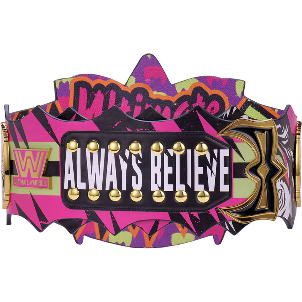 The Ultimate Warrior Signature Series Championship Replica Title Belt