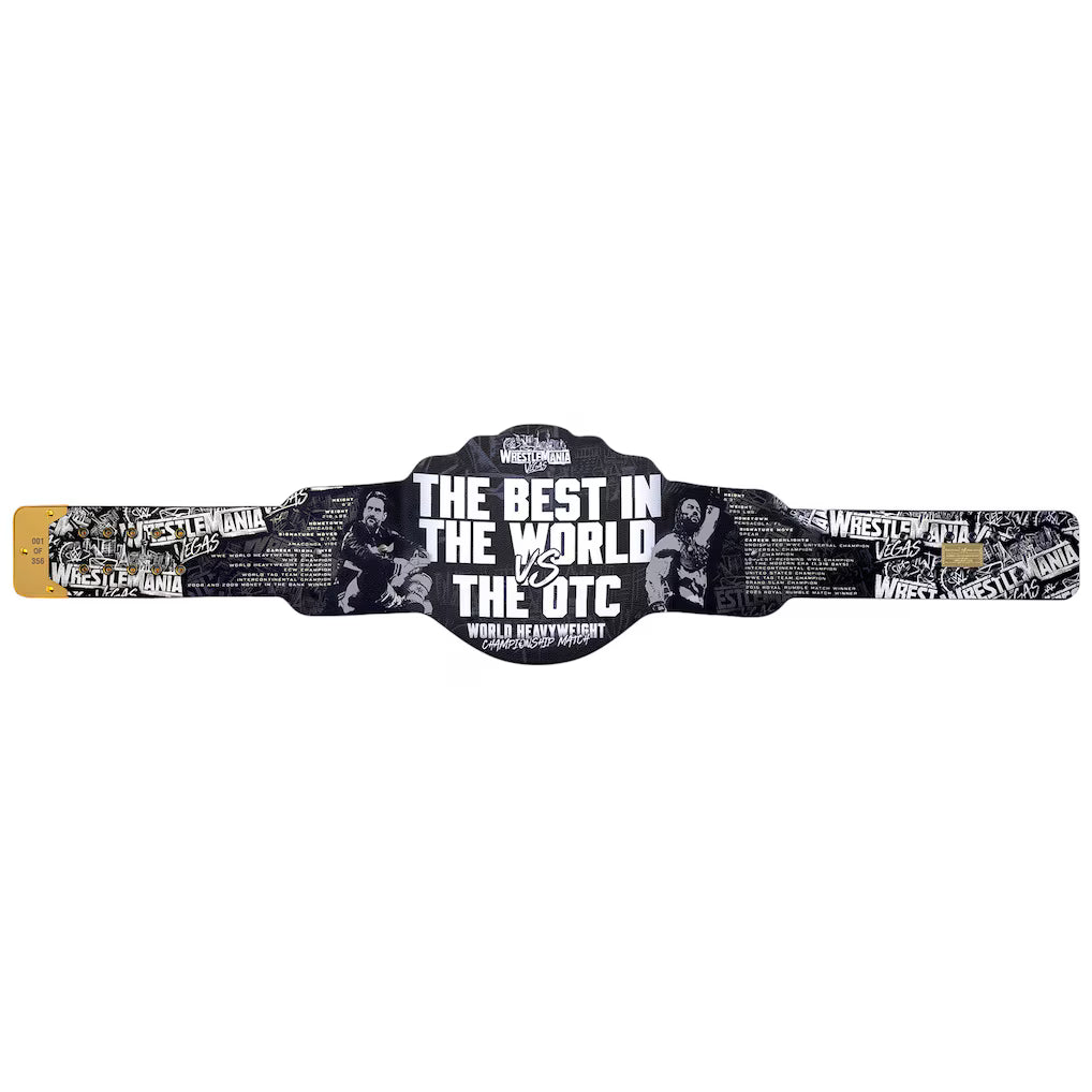 WrestleMania 42 CM Punk vs Roman Reigns Matchup Limited-Edition Championship Title Belt