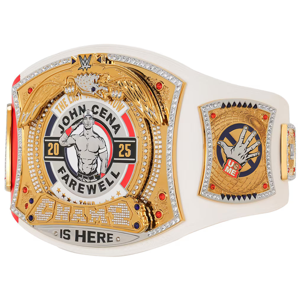 WWE John Cena Farewell 2025 Lyon Spinner Championship Replica Title Belt