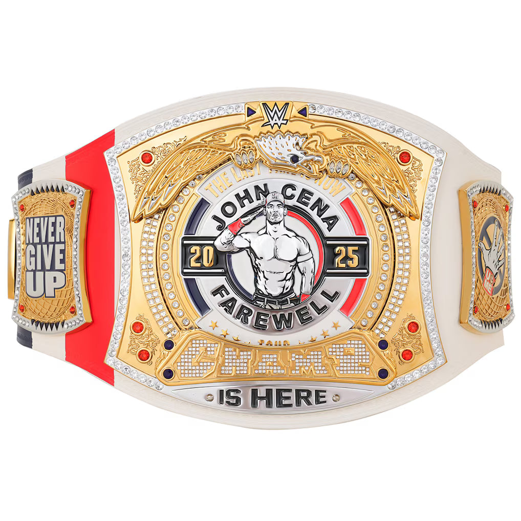 WWE John Cena Farewell 2025 Lyon Spinner Championship Replica Title Belt
