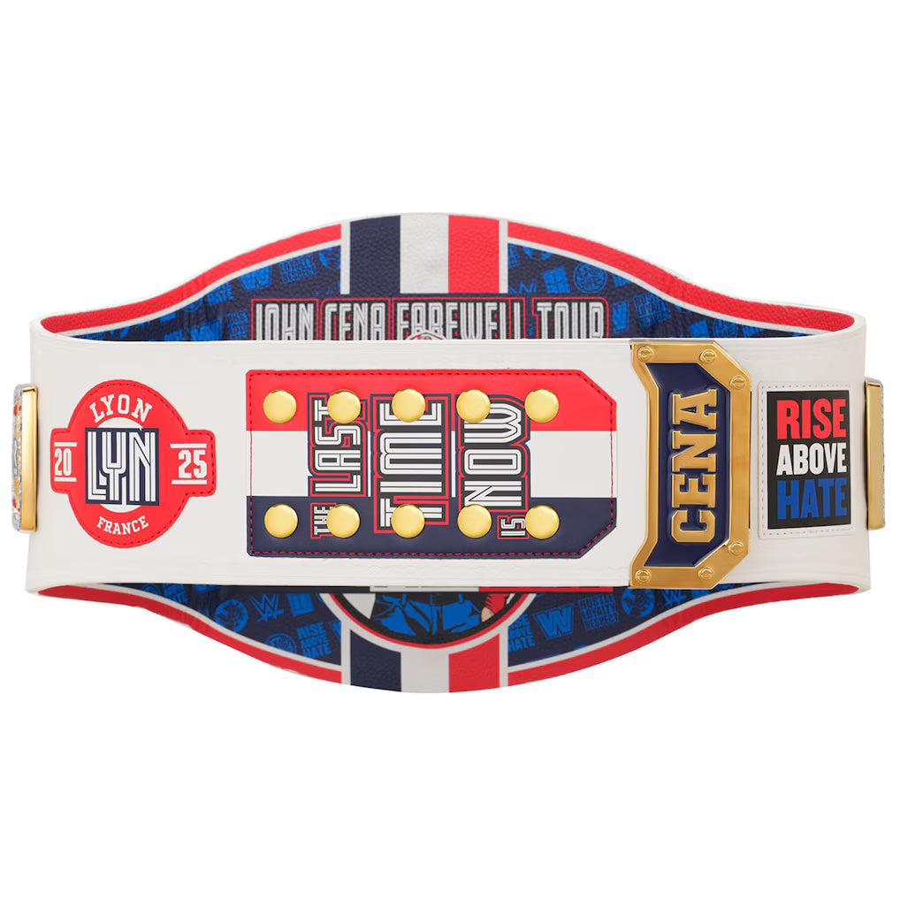 WWE John Cena Farewell 2025 Lyon Spinner Championship Replica Title Belt