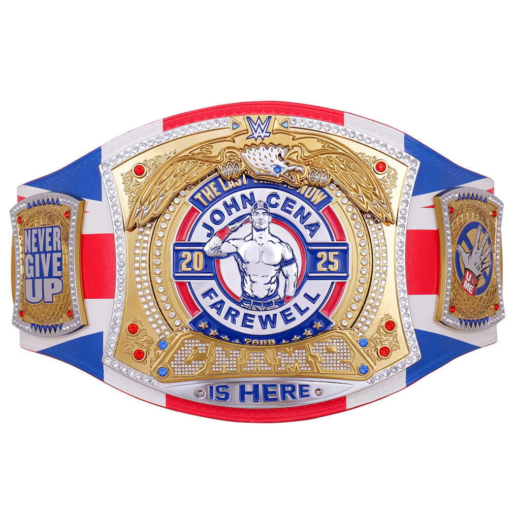 WWE John Cena Farewell 2025 Spinner Championship Replica Title Belt - London