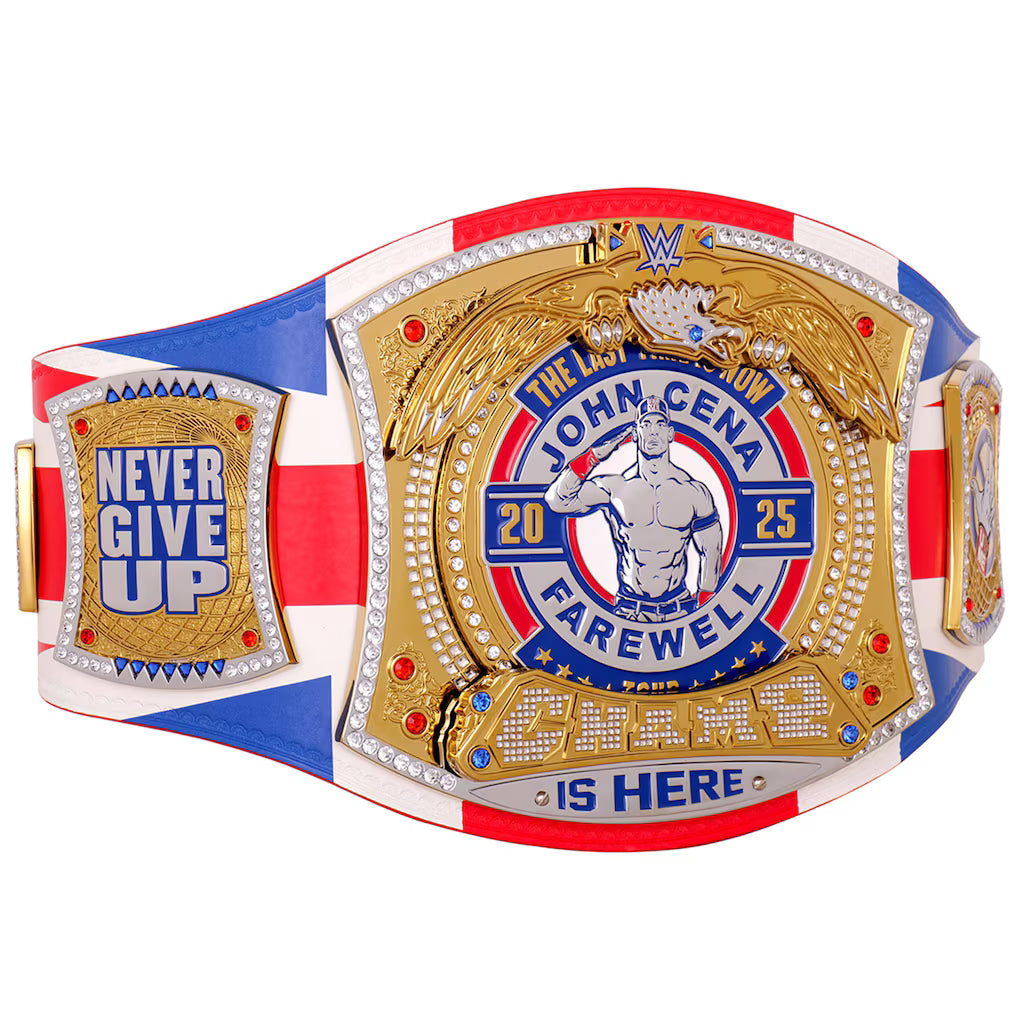 WWE John Cena Farewell 2025 Spinner Championship Replica Title Belt - London