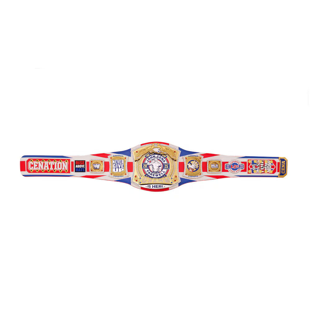 WWE John Cena Farewell 2025 Spinner Championship Replica Title Belt - London